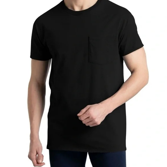 Fruit of the Loom Men's Eversoft Pocket T-Shirt Undershirts, 6-Pack - Picture 3 of 10